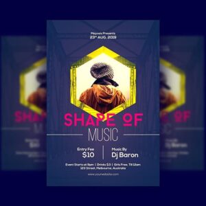 Shape of Music Poster